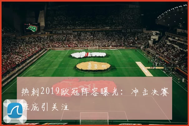 热刺2019欧冠阵容曝光:冲击决赛班底引关注